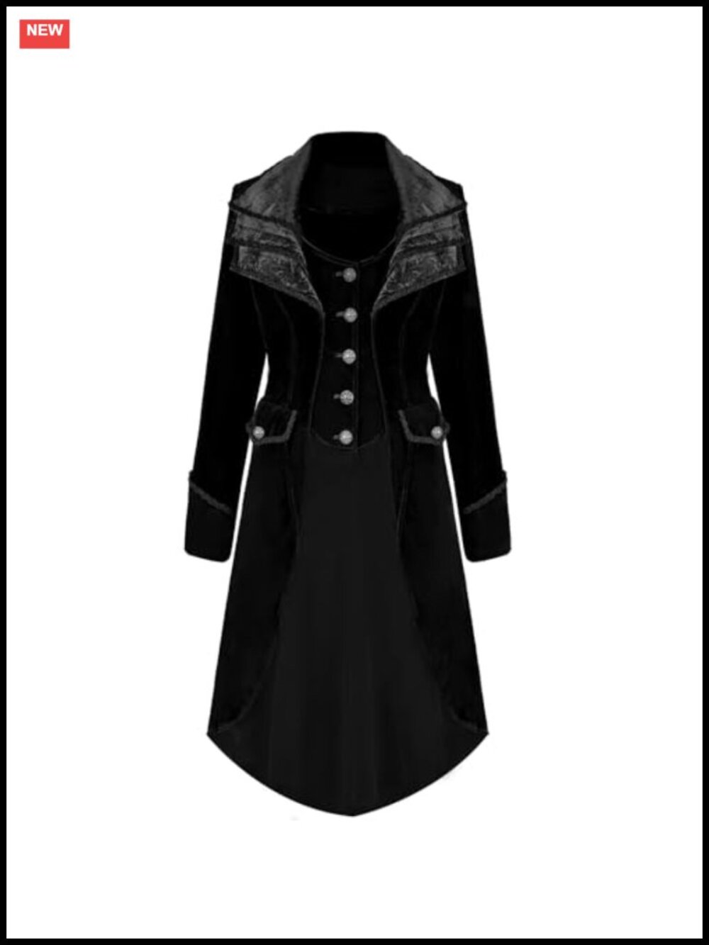 Victorian Gothic Steampunk Velvet Overcoat Cosplay Jacket